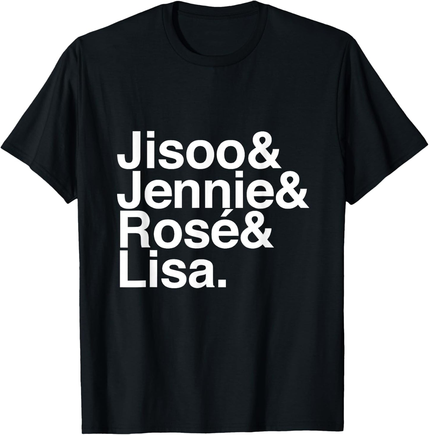 Jisoo, Jennie, Rosé, and Lisa T-Shirt - T-Shirt | Black