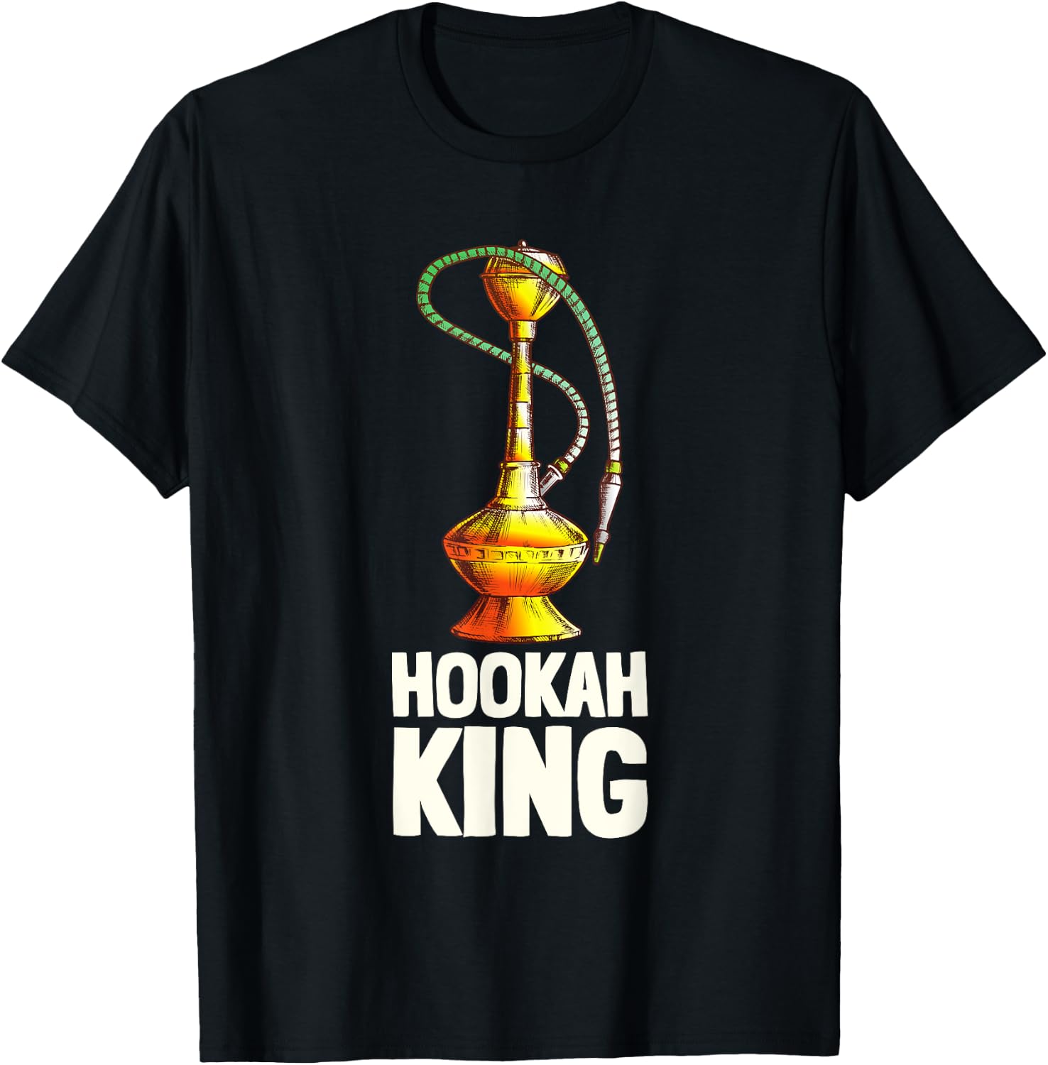 Hookah Bar And Waterpipe - Hookah King T-Shirt - T-Shirt | Black