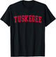 Tuskegee Alabama Varsity Style Arched T-Shirt - T-Shirt | Black