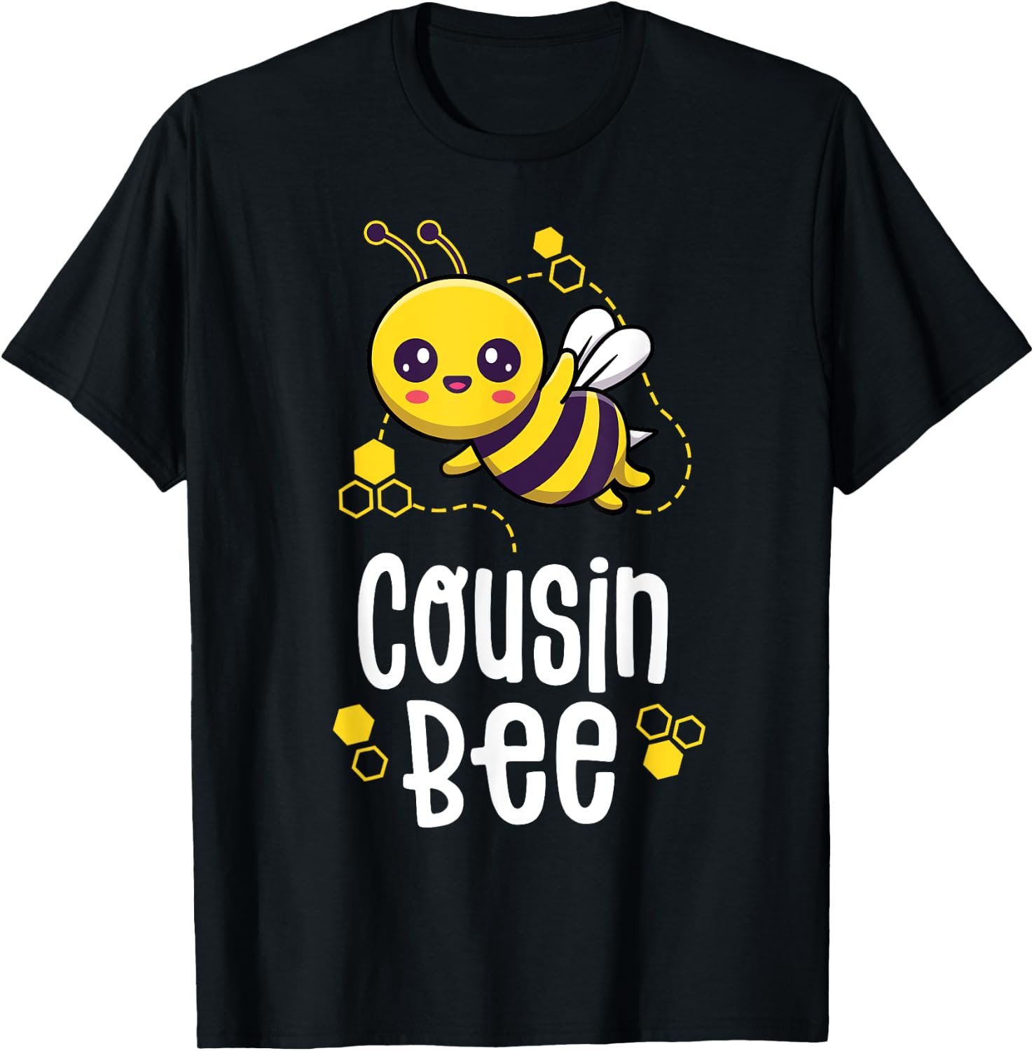 Cousin Bee Family Matching Birthday Outfit T-Shirt - T-Shirt | Black