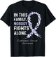 In This Family Nobody Fights Alone Esophageal Cancer T-Shirt - T-Shirt | Black