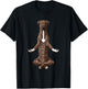 Funny Yoga Dog Mountain Cur Men Women Kids T-Shirt - T-Shirt | Black