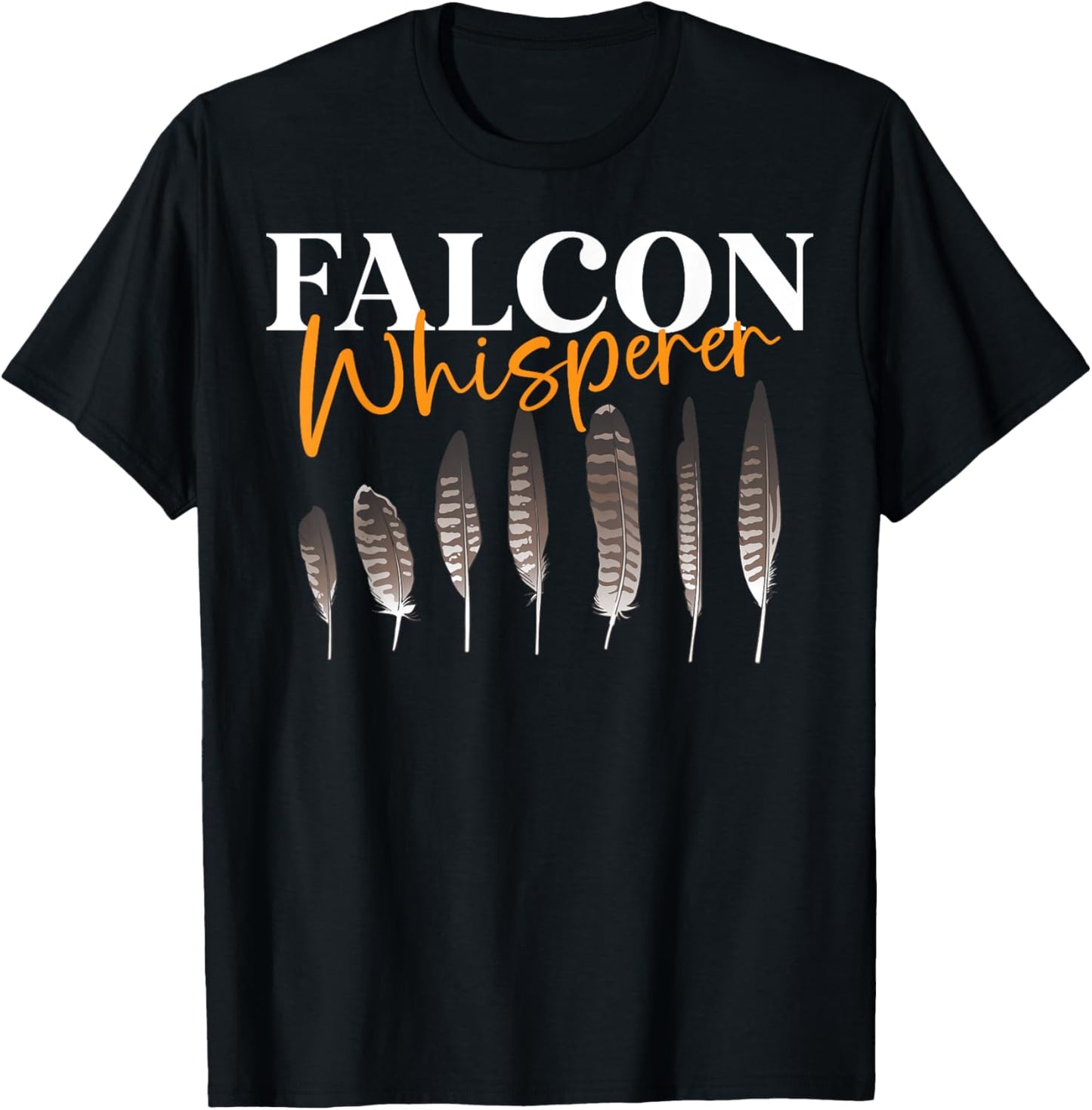Falcon Whisperer Bird Owner Ornithology Falconry T-Shirt - T-Shirt | Black