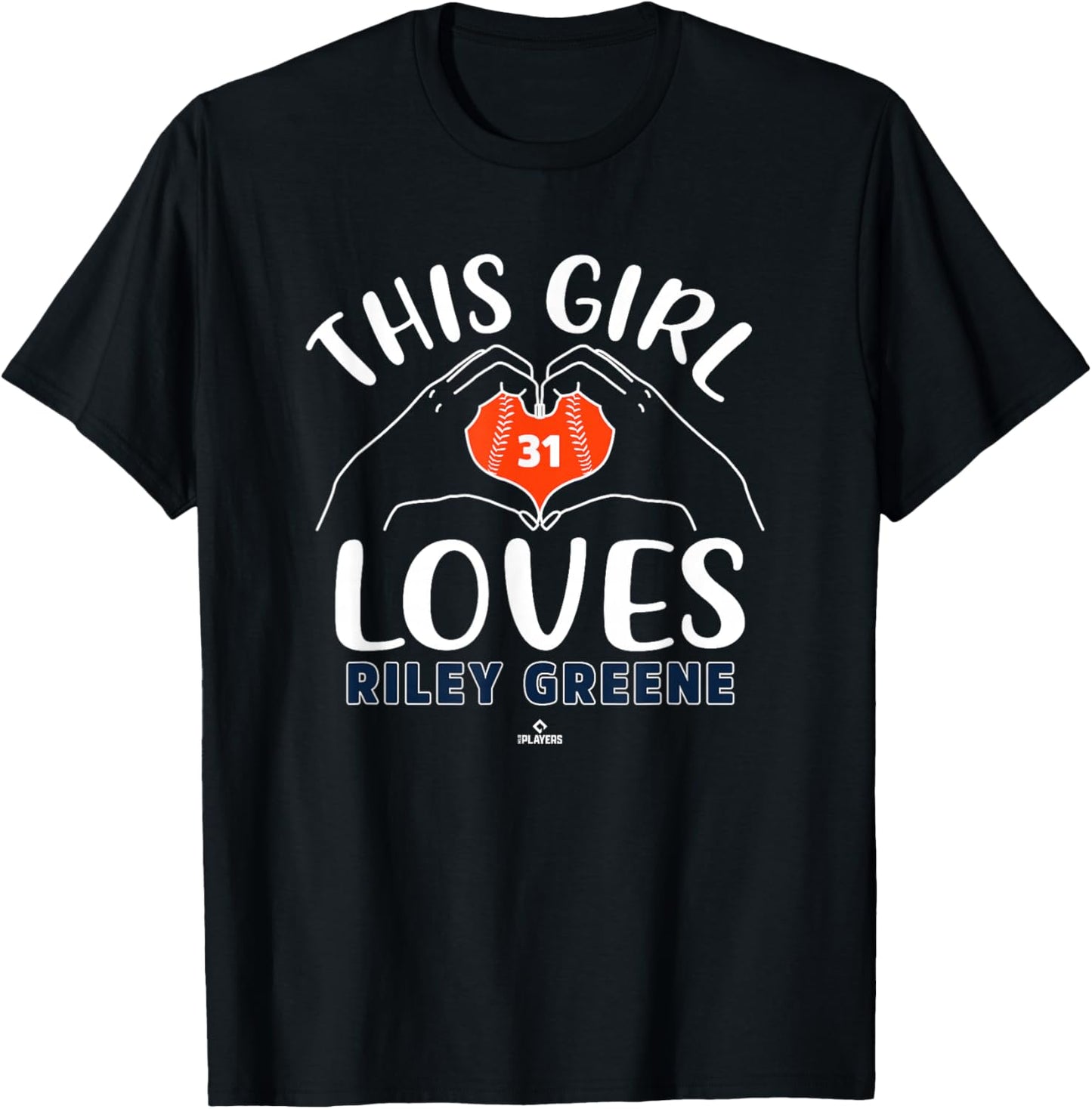 This Girl Loves Riley Greene Detroit MLBPA T-Shirt - T-Shirt | Black