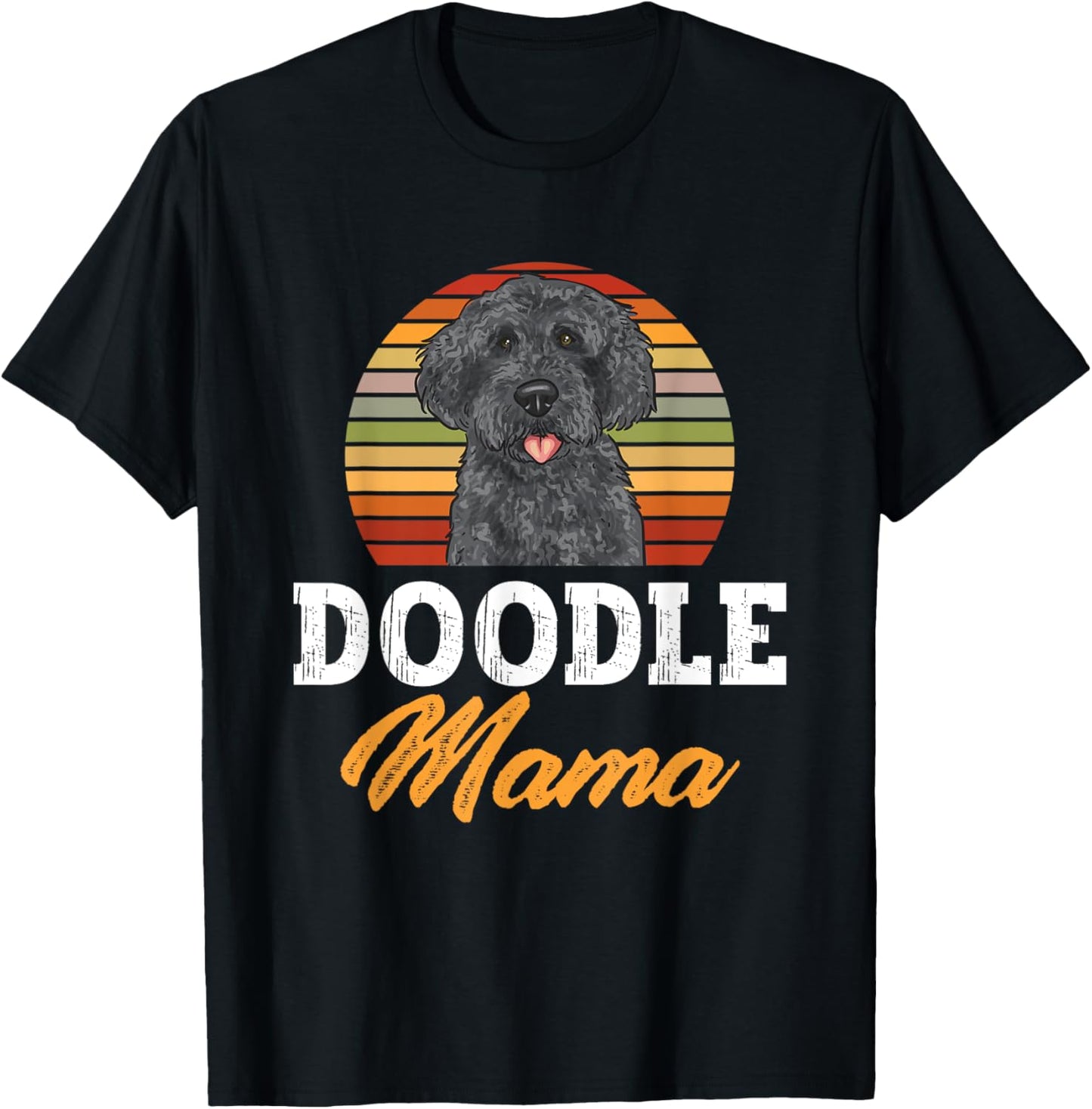 Black Labradoodle Dog Lover Doodle Mama Labradoodle Mom Women T-Shirt - T-Shirt | Black