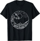 The Great Wave Off Kanagawa Minimal Line Art Nature Gift T-Shirt - T-Shirt | Black