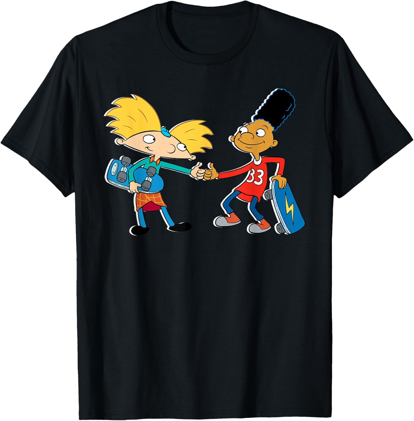 Hey Arnold! - Nick Rewind Hey Arnold! T-Shirt - T-Shirt | Black