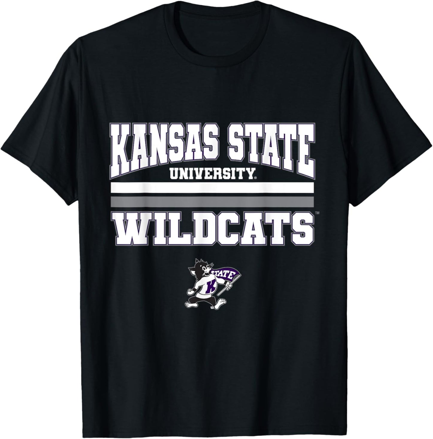 Kansas State Wildcats |NCAA University Merch | VNPKSTU301 T-Shirt - T-Shirt | Black
