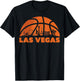 Las Vegas City Skyline Nevada Basketball Fan Jersey T-Shirt - T-Shirt | Black