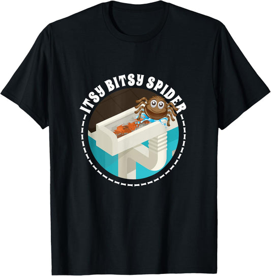 Itsy Bitsy - Spider Nursery Rhyme Kids Halloween Costume T-Shirt - T-Shirt | Black