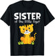 Sister Of The Little Tiger Birthday Boy Girl Family Matching T-Shirt - T-Shirt | Black