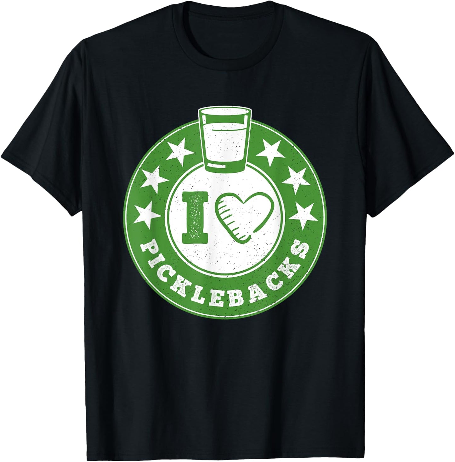 I Love Picklebacks, Funny Pickleback shot T-Shirt - T-Shirt | Black