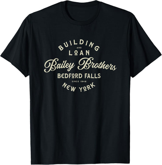 Christmas, Bailey Brothers Building & Loan. Holiday Classic T-Shirt - T-Shirt | Black