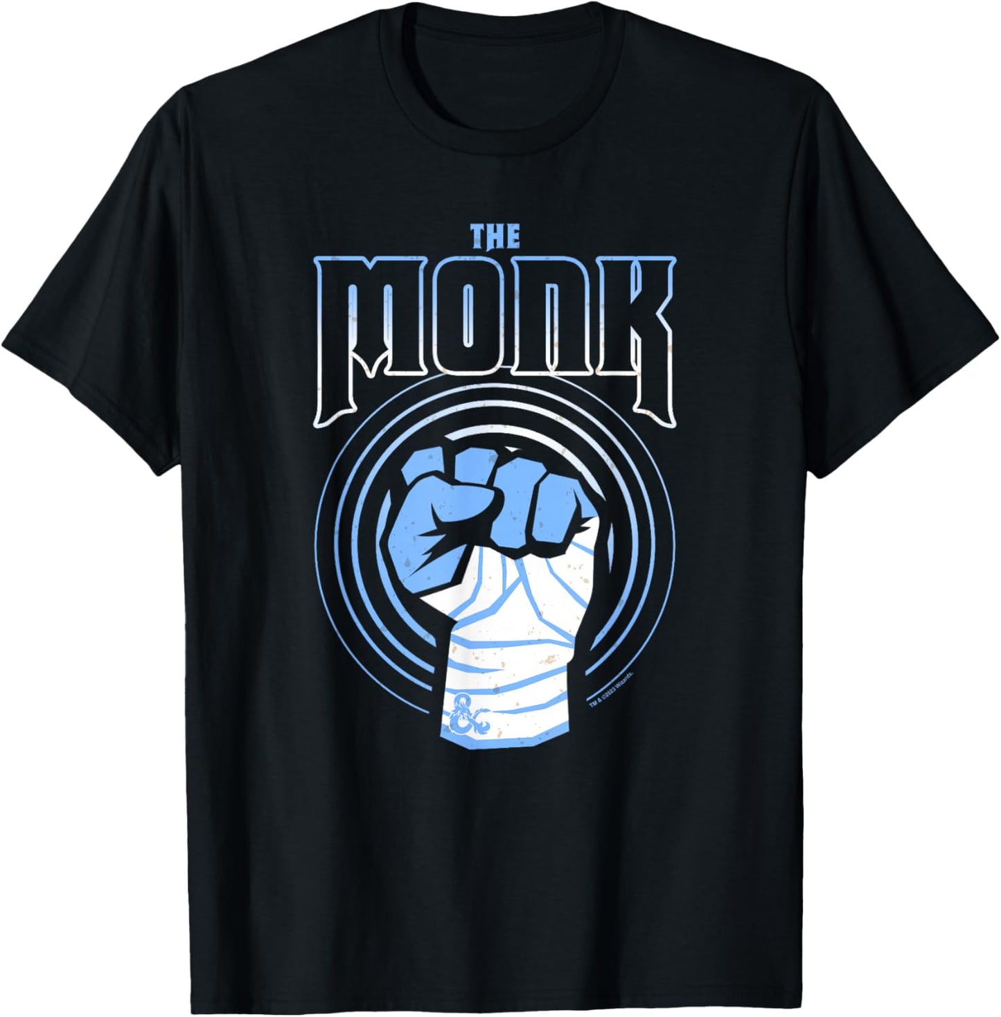 Dungeons & Dragons The Monk Class Combat Logo T-Shirt - T-Shirt | Black