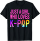 Funny K-Pop Korean Pop Music Lover Fans Boy Band Girls Gifts T-Shirt - T-Shirt | Black