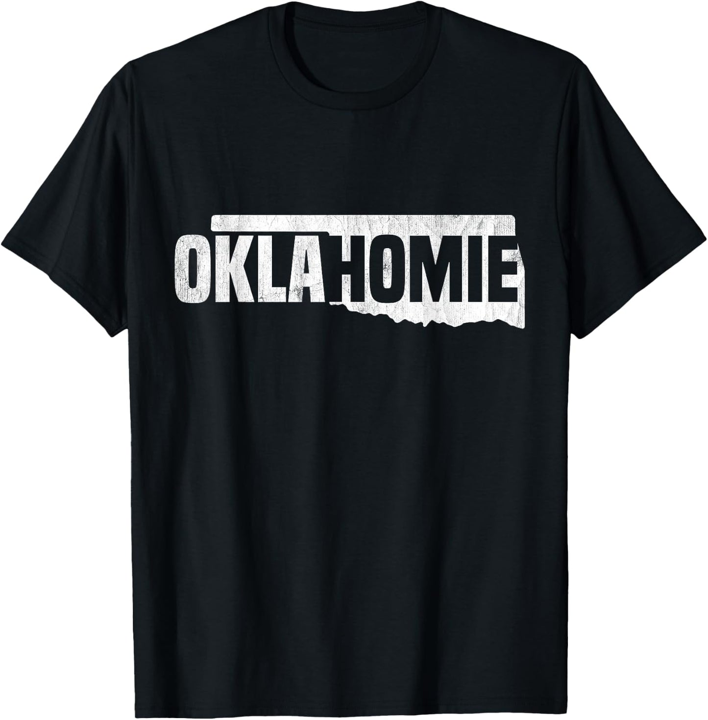 Oklahomie Funny Humor Oklahoma state Pride Vintage Retro T-Shirt - T-Shirt | Black