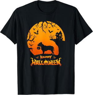 Pitbull Pittie Happy Halloween Costume Dog Boo Dogs T-Shirt - T-Shirt | Black