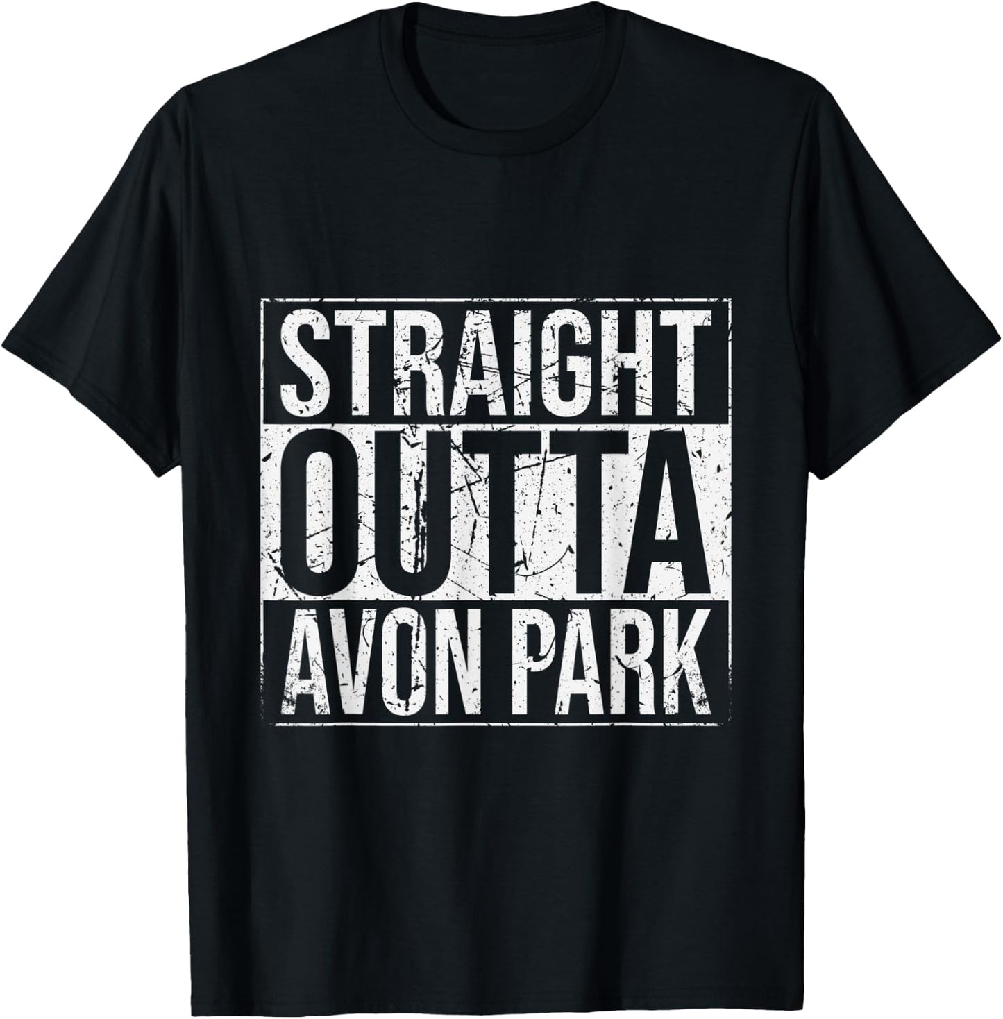 Straight Outta Avon Park Vintage T-Shirt - T-Shirt | Black