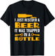 Funny I Just Rescued A Beer Shirt It Was Trapped In A Bottle T-Shirt - T-Shirt | Black