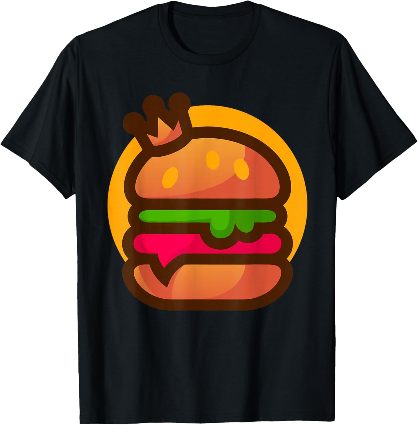Royal King Burger T-Shirt - T-Shirt | Black