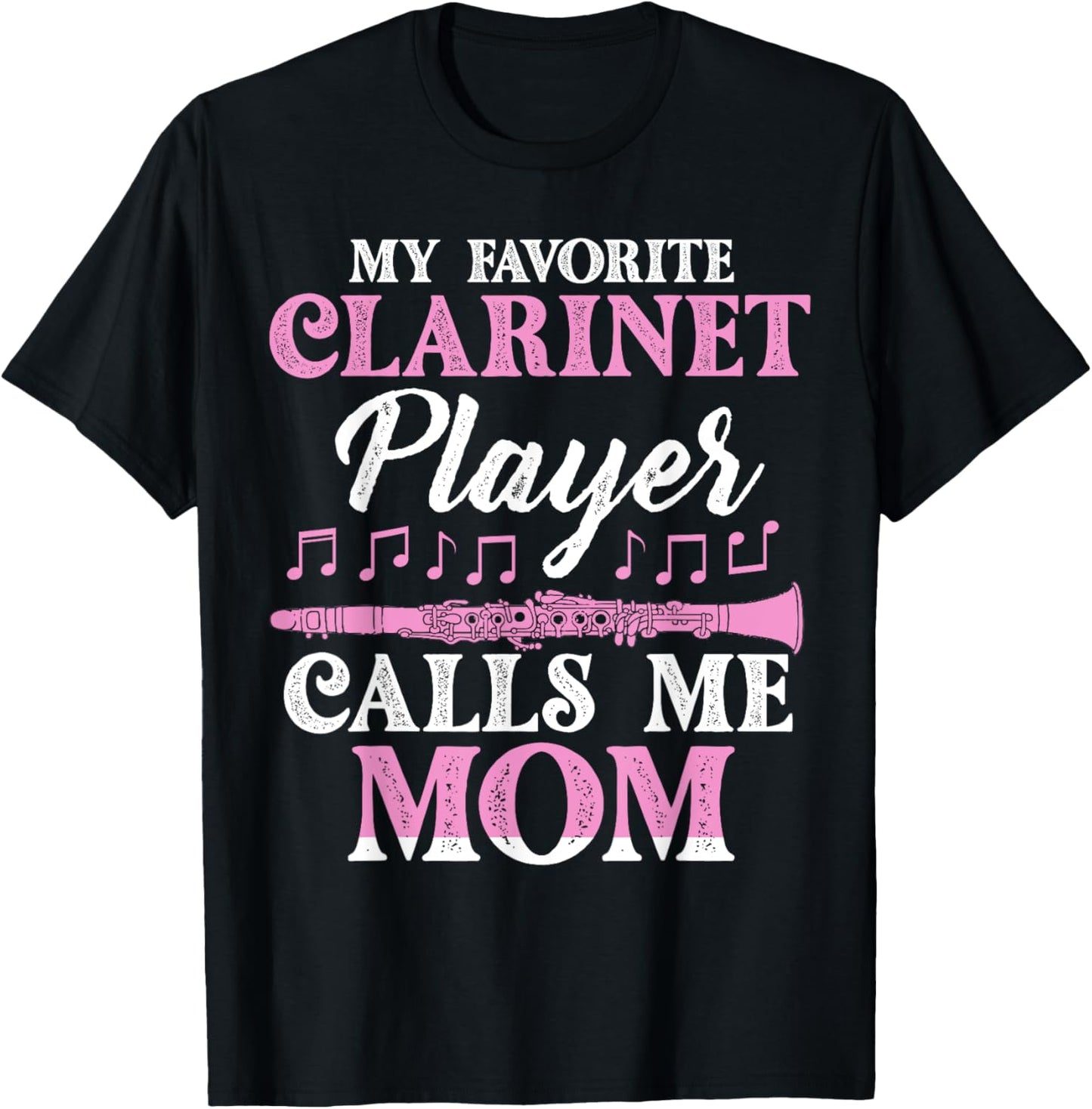 Clarinet Player Mom Musician Expert Music Playing Lover T-Shirt - T-Shirt | Black