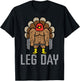 Thanksgiving Turkey Leg Day Weightlifting Gym Men Women Kids T-Shirt - T-Shirt | Black