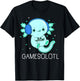 Kawaii Gamesolotl Axolotl Gamer Anime Gifts Boys Girls T-Shirt - T-Shirt | Black