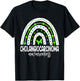 We wear Green Rainbow For Cholangiocarcinoma Awareness T-Shirt - T-Shirt | Black