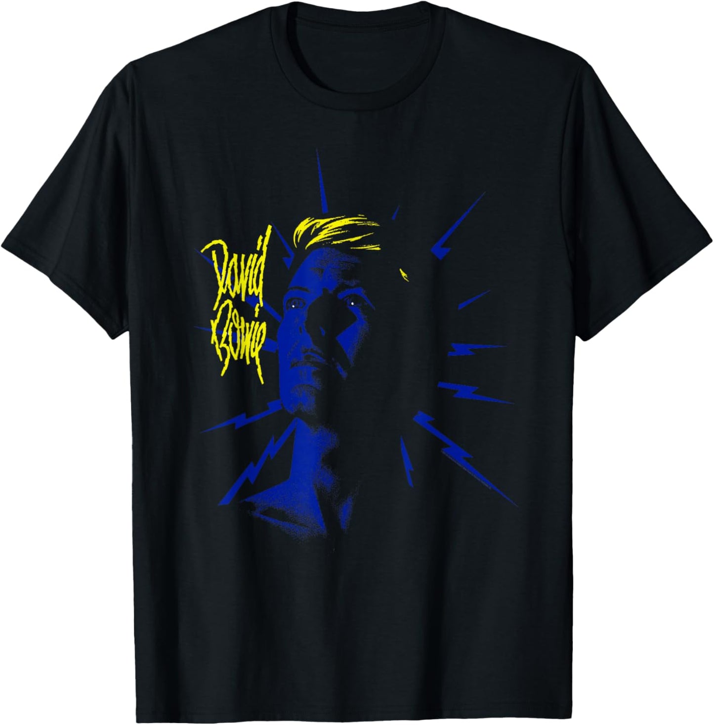 David Bowie Tonight with Lightning , Black, S T-Shirt - T-Shirt | Black