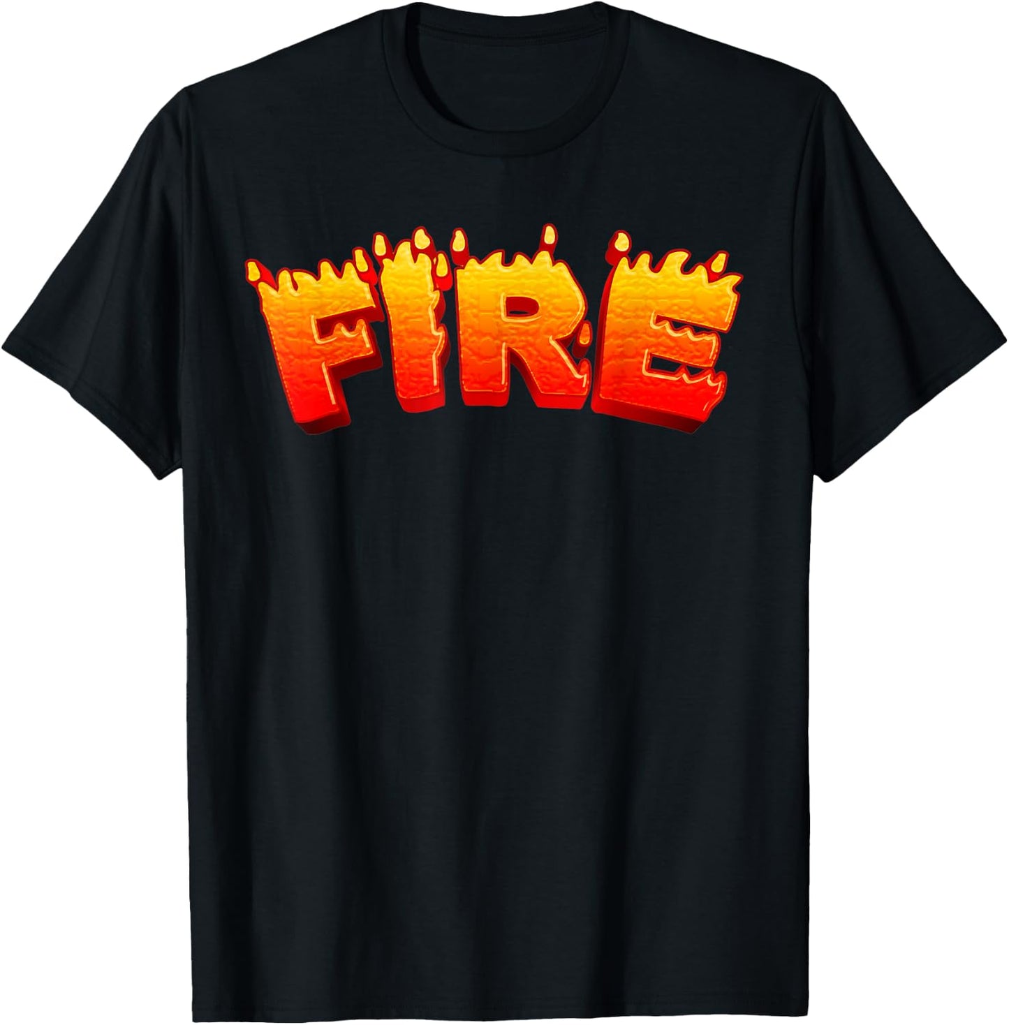 FIRE Funny Halloween Party Costume T-Shirt - T-Shirt | Black