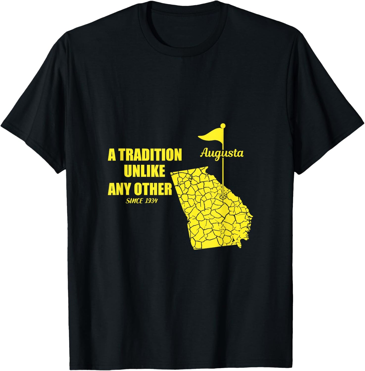 Augusta Georgia Golfing Shirt Golf in April T-Shirt - T-Shirt | Black