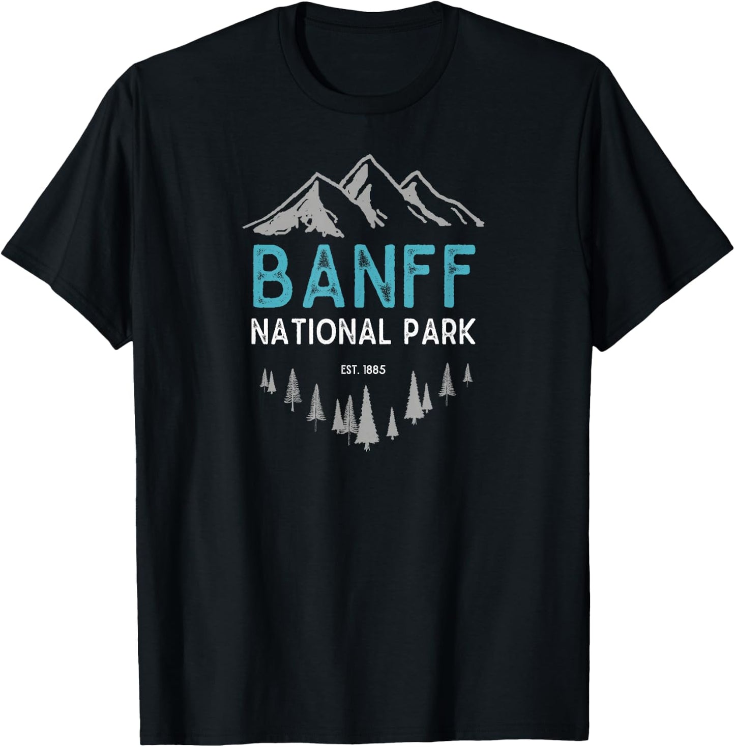 Banff Shirt Banff National Park Est 1885 Vintage Canada T-Shirt - T-Shirt | Black