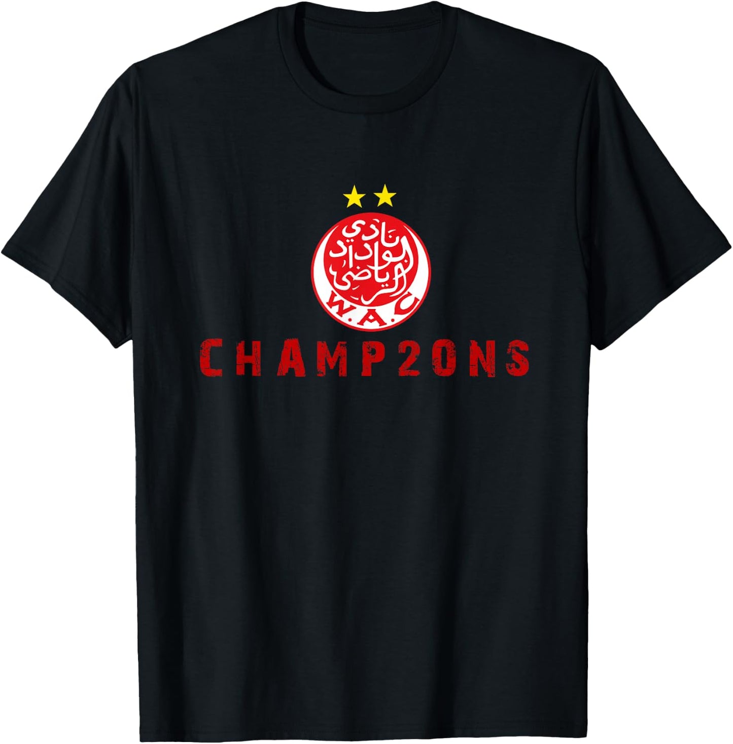 WAC Wydad Casablanca Champ2ons Classic T-Shirt - T-Shirt | Black