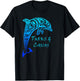 Turks & Caicos Vintage Tribal Dolphin Vacation T-Shirt - T-Shirt | Black
