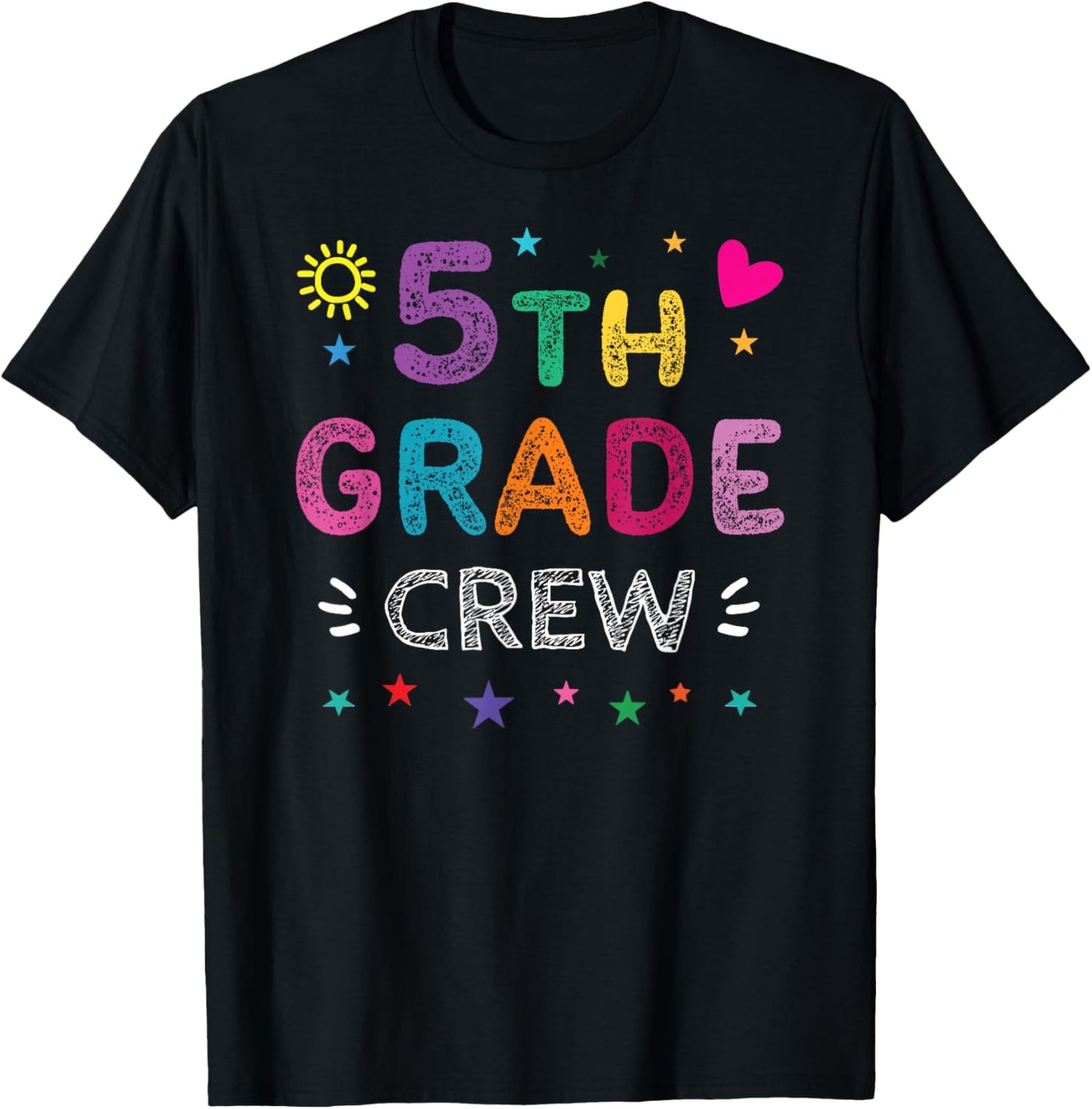 5th Grade Crew Teacher Team Fifth Grade squad T-Shirt - T-Shirt | Black