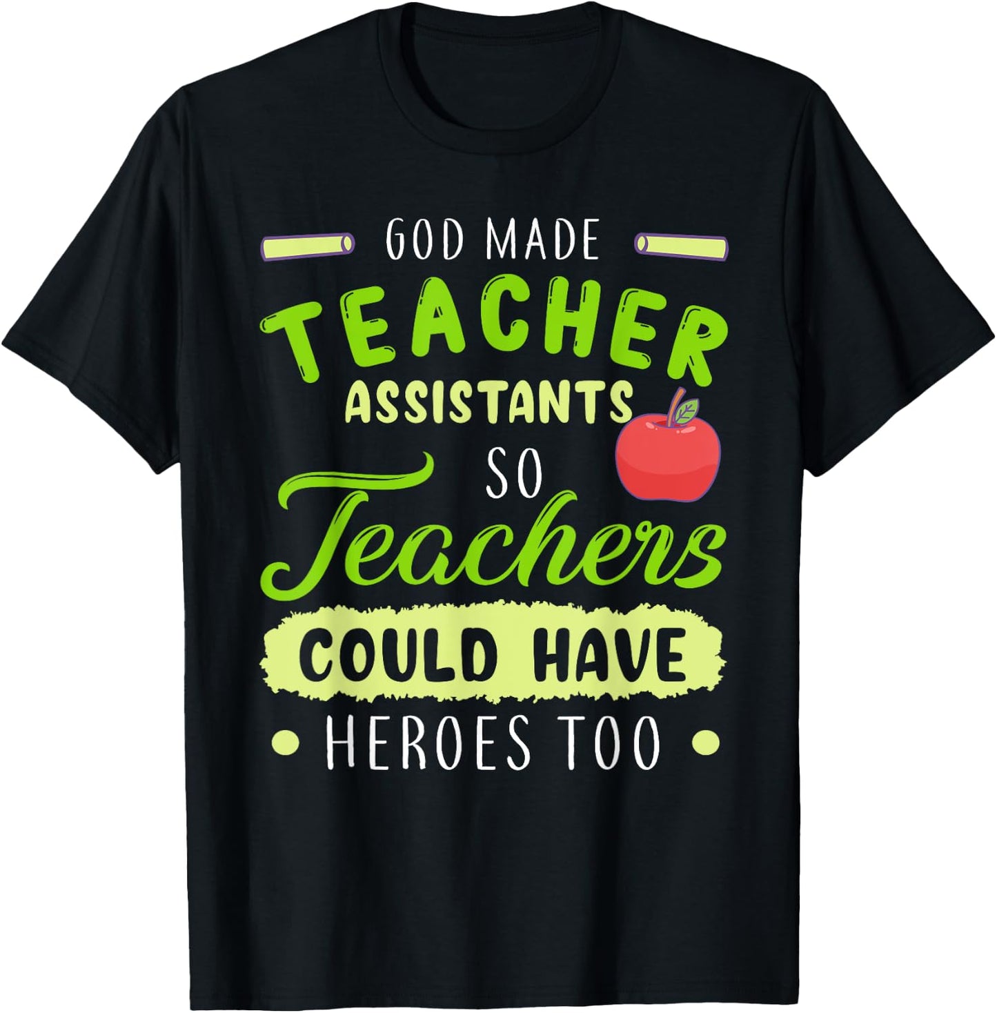 Teacher Teaching Assistant Aide Funny Hero Gift Women T-Shirt - T-Shirt | Black