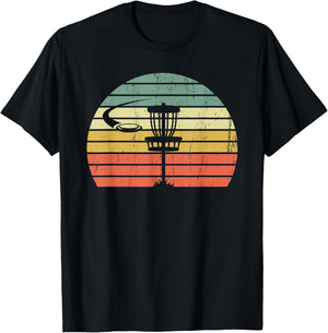 Vintage Disc Golf Retro Frisbee Golf Disc Sport Gift T-Shirt - T-Shirt | Black