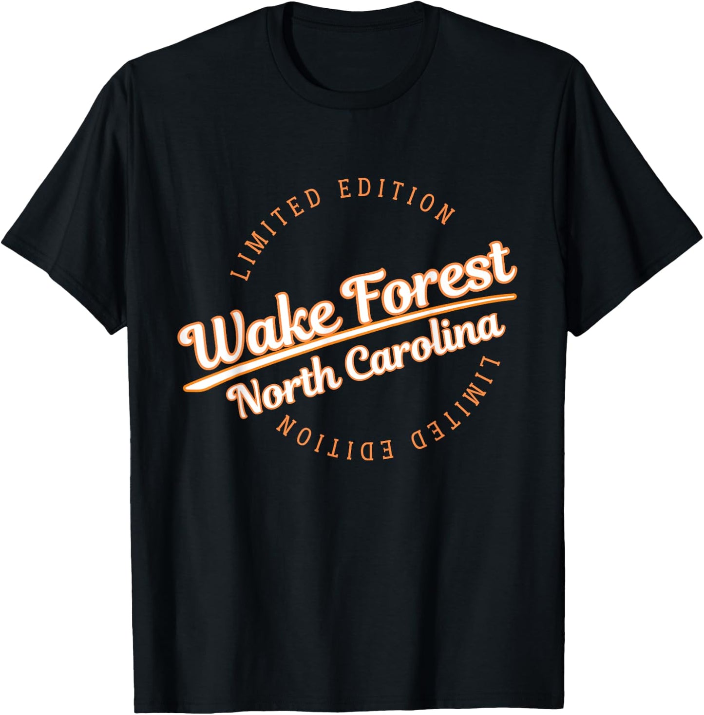 Retro Athletic Wake Forest NC Apparel T-Shirt - T-Shirt | Black