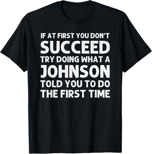 Johnson Funny Surname Family Tree Birthday Reunion Idea