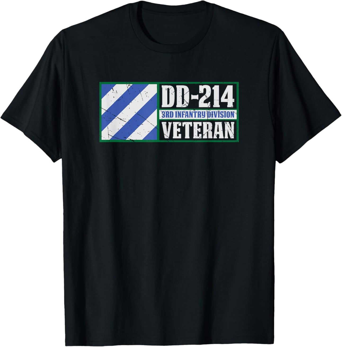 3rd Infantry Division Shirt Third ID DD-214 Veteran T-Shirt - T-Shirt | Black