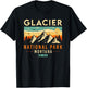 Glacier Est 1910 Montana Vintage Retro National Park T-Shirt - T-Shirt | Black