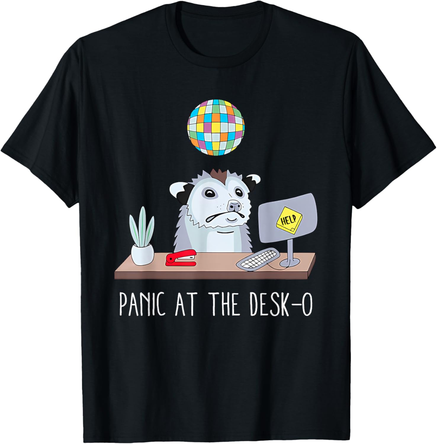 Panic At The Desk-O Apparel T-Shirt - T-Shirt | Black
