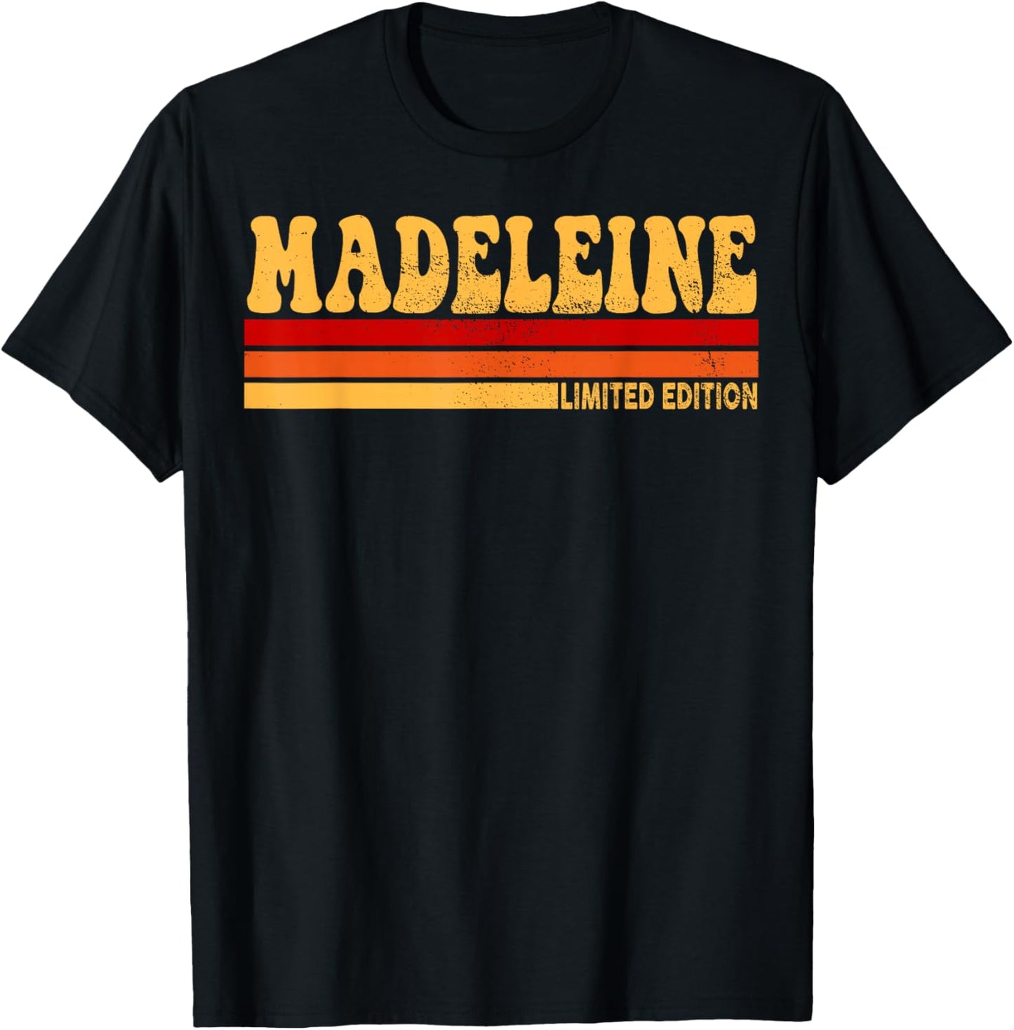 Madeleine Name Personalized Idea Women Vintage Madeleine T-Shirt - T-Shirt | Black