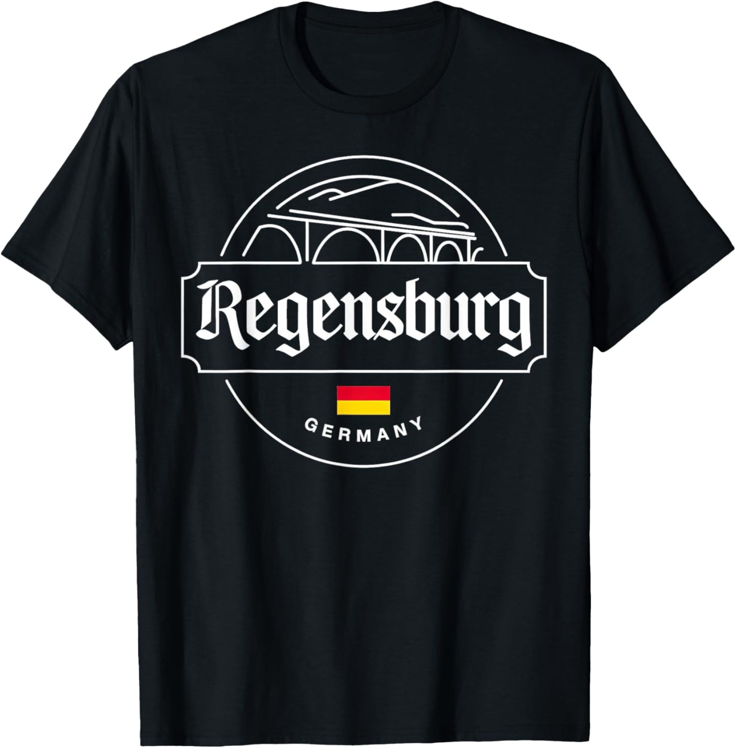 Regensburg Germany City Travel Apparel T-Shirt - T-Shirt | Black