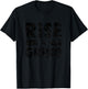 Gym Kiss Men's Grey Classic Fit Rise N Grind Workout , Small T-Shirt - T-Shirt | Black
