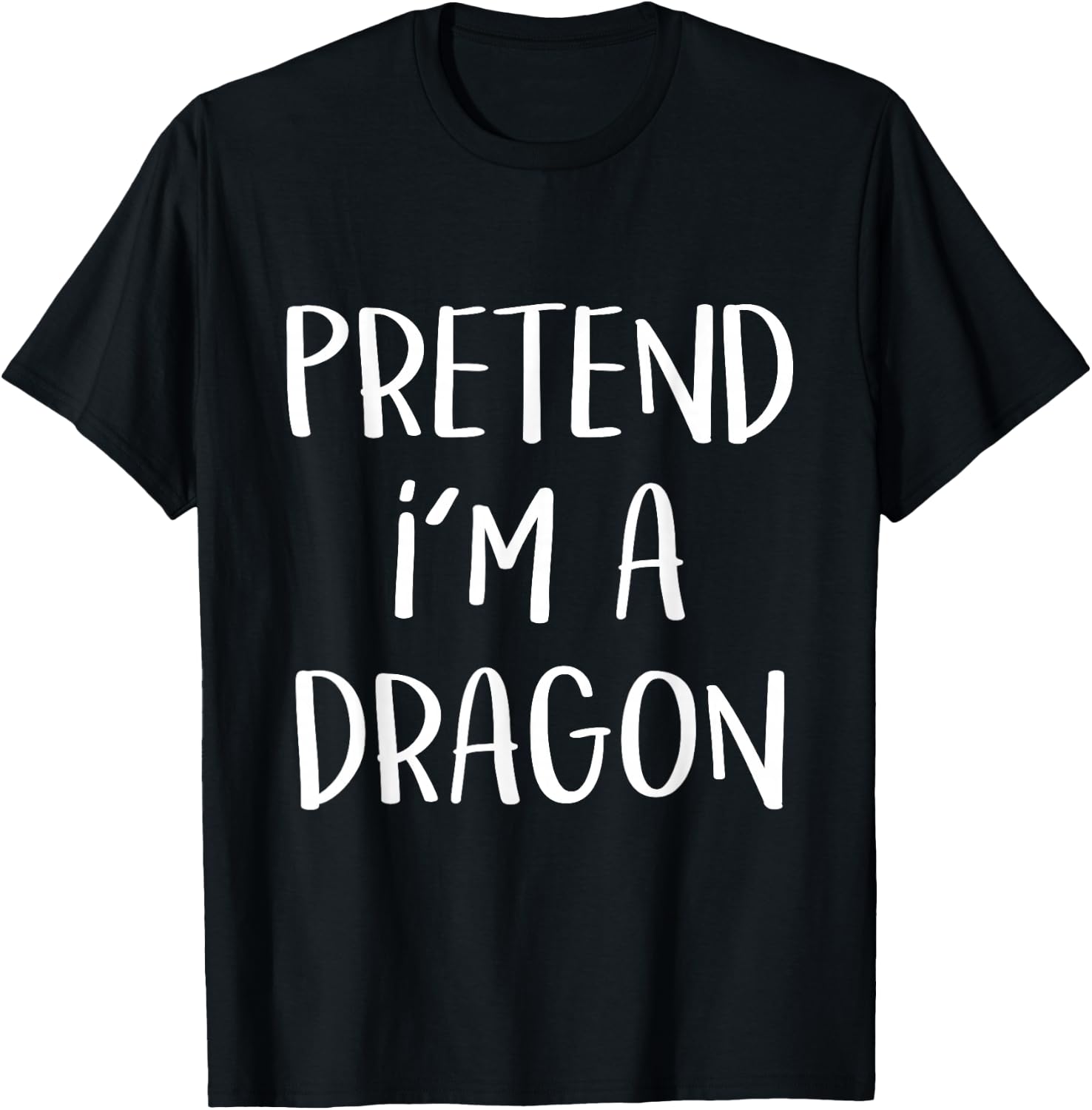 Pretend I'm A Dragon Costume Funny Halloween Party Dragon T-Shirt - T-Shirt | Black