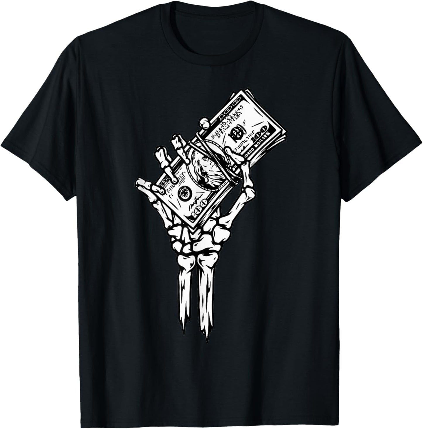 Death Grip Money Hand T-Shirt - T-Shirt | Black