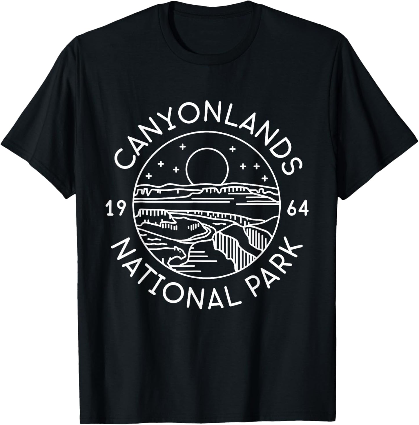 Canyonlands National Park 1964 Colorado Moab Utah T-Shirt - T-Shirt | Black