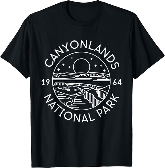Canyonlands National Park 1964 Colorado Moab Utah T-Shirt - T-Shirt | Black