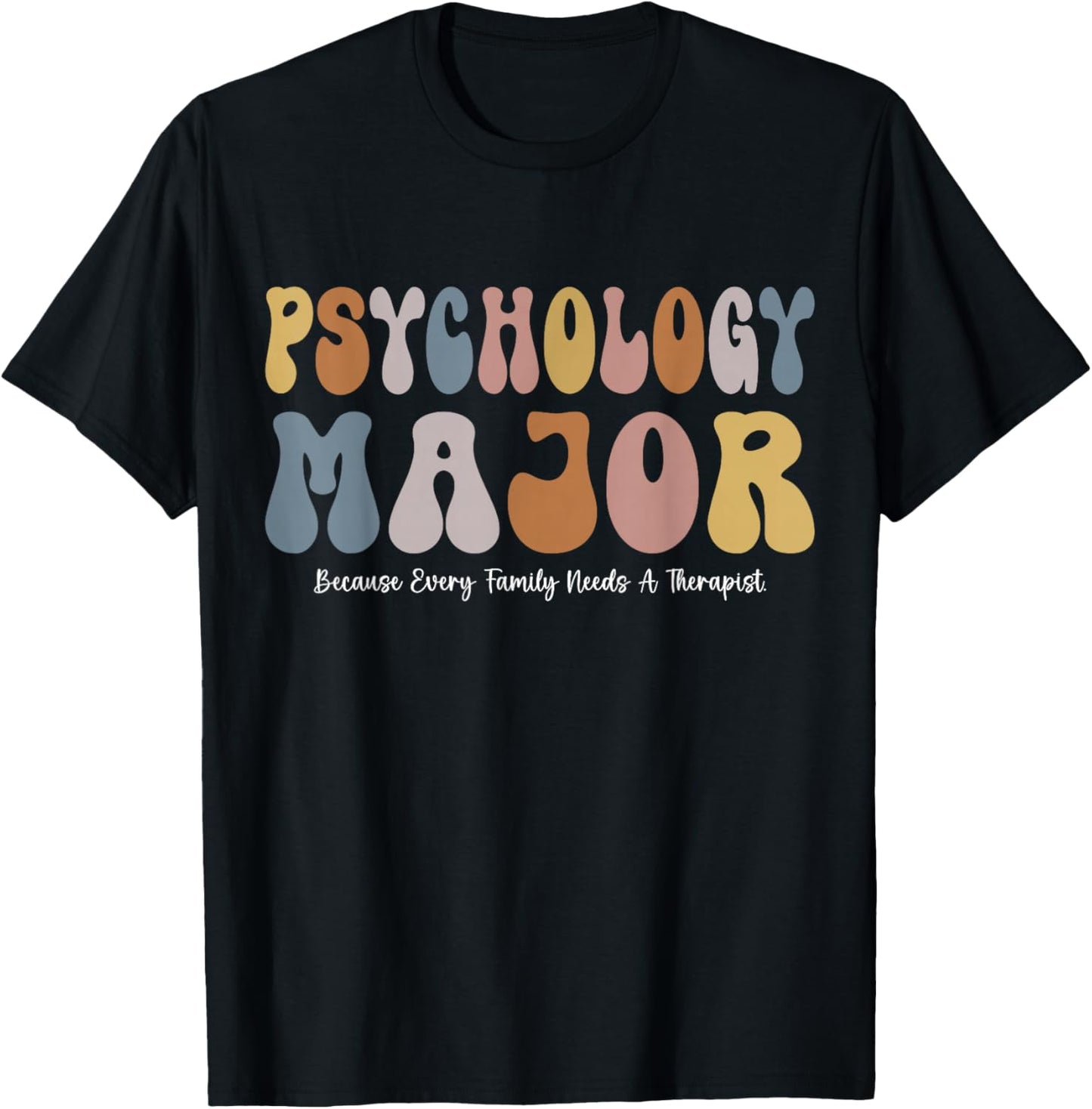 Funny Psychology Major Psychology Student Funny School Psych T-Shirt - T-Shirt | Black